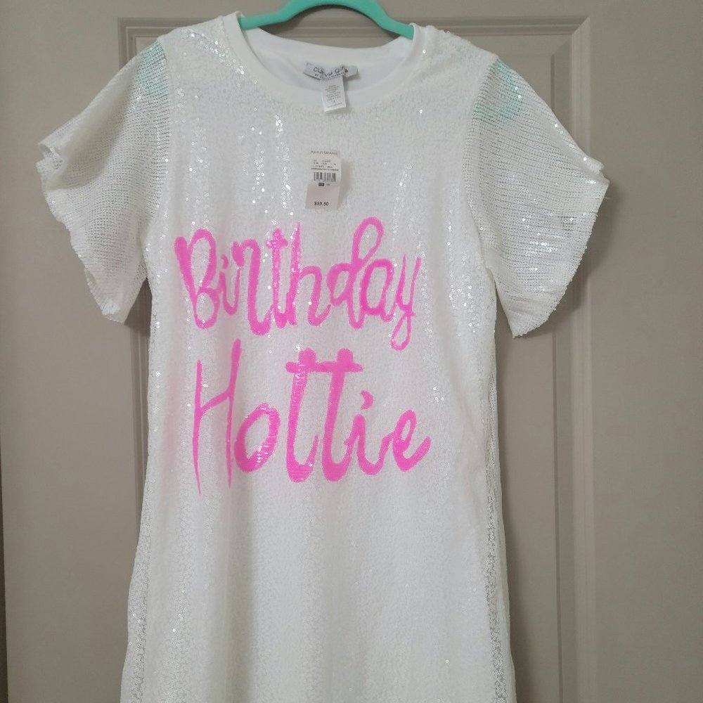 "Birthday Hottie" Shirt Dress/ Ashley Stewart